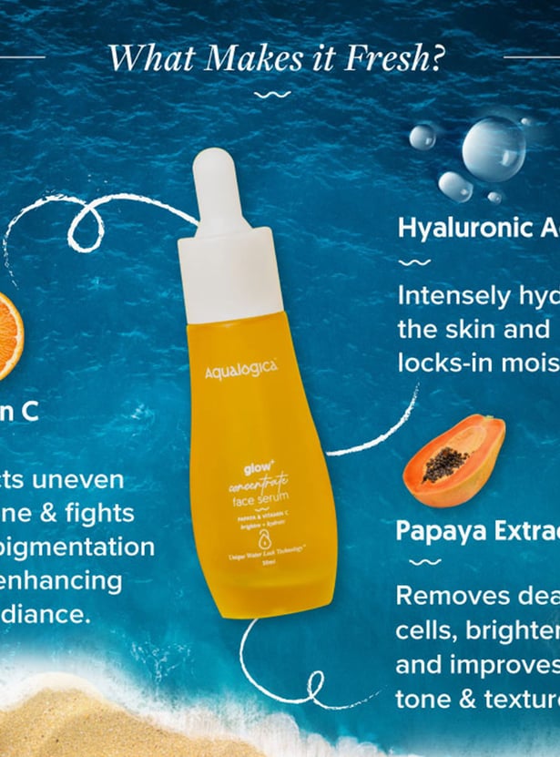 AQUALOGICA Glow And Concentrate Face Serum - 30ml