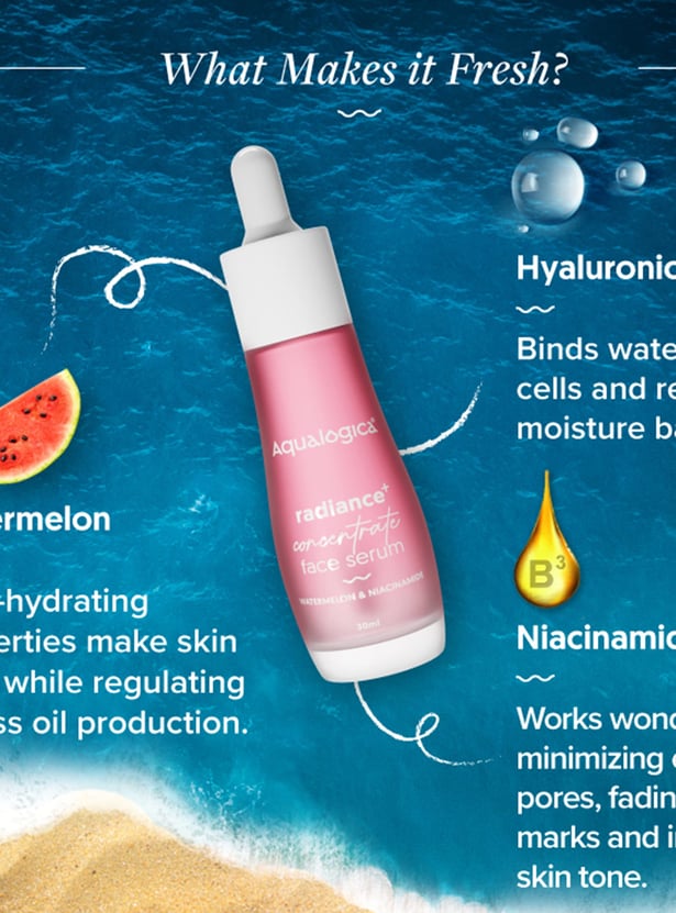 AQUALOGICA Radiance+Concentrate Face Serum - 30ml