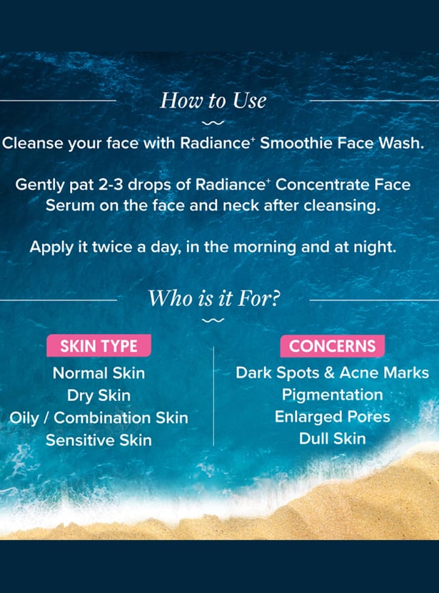 AQUALOGICA Radiance+Concentrate Face Serum - 30ml