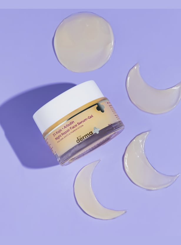 THE DERMA CO 1 Percent Kojic And Arbutin Night Repair Face Serum-Gel - 50g