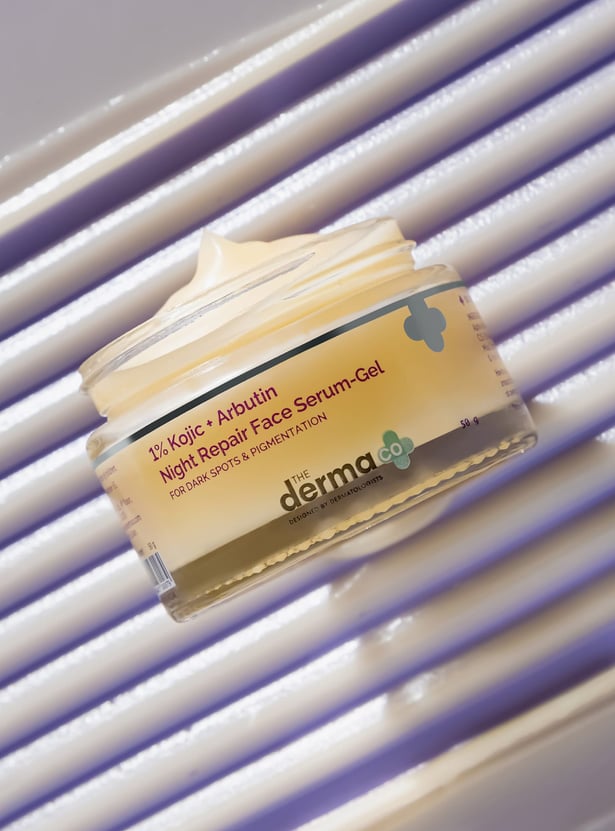 THE DERMA CO 1 Percent Kojic And Arbutin Night Repair Face Serum-Gel - 50g
