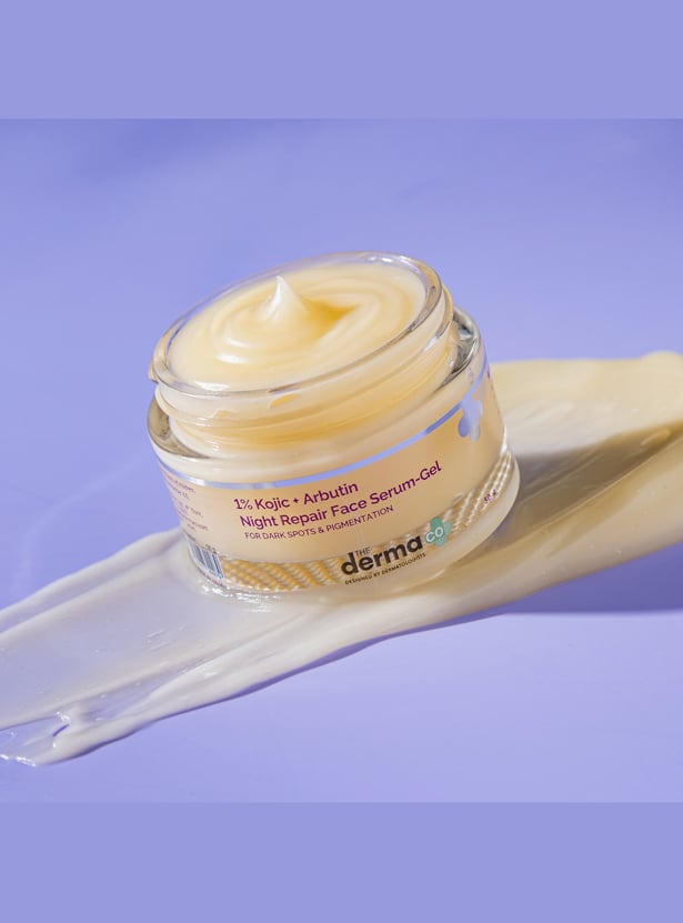 THE DERMA CO 1 Percent Kojic And Arbutin Night Repair Face Serum-Gel - 50g