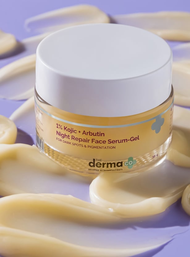 THE DERMA CO 1 Percent Kojic And Arbutin Night Repair Face Serum-Gel - 50g