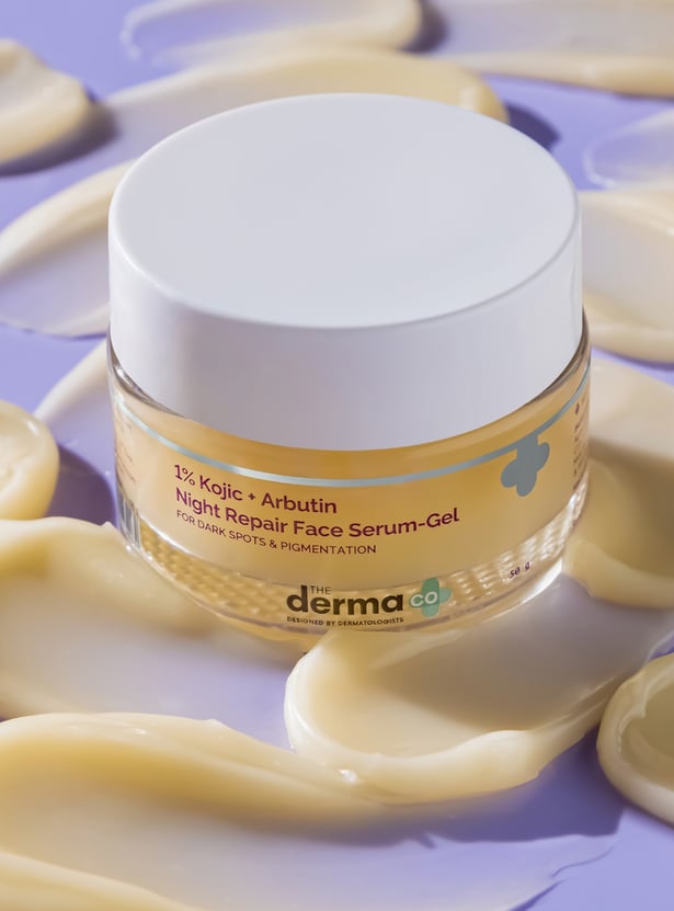 THE DERMA CO 1 Percent Kojic And Arbutin Night Repair Face Serum-Gel - 50g