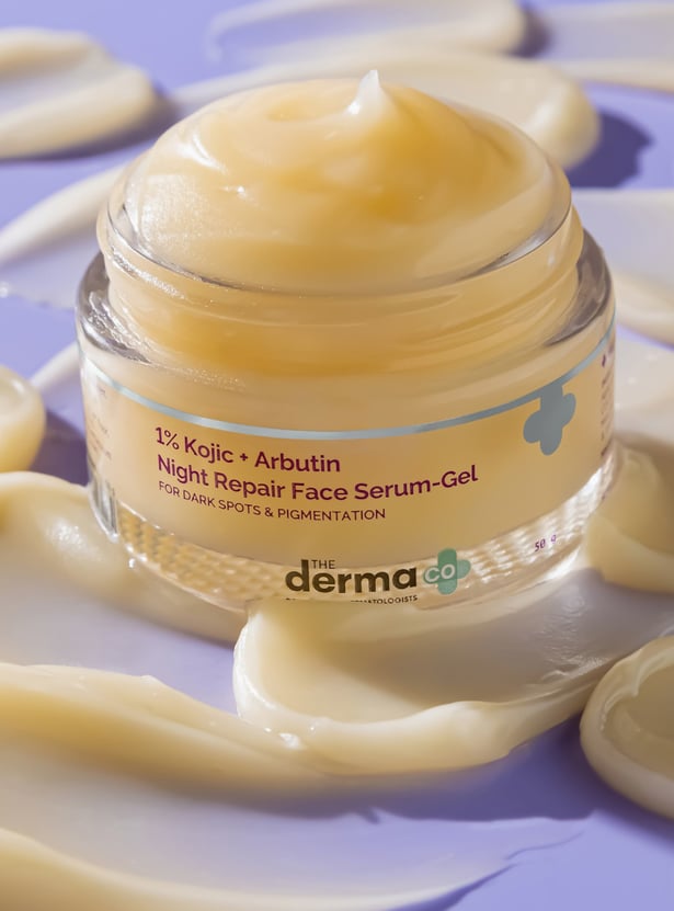 THE DERMA CO 1 Percent Kojic And Arbutin Night Repair Face Serum-Gel - 50g