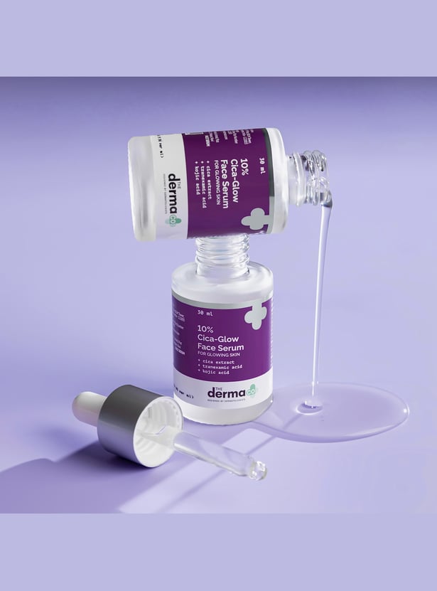 THE DERMA CO 10 Percent Cica-Glow Face Serum - 30ml