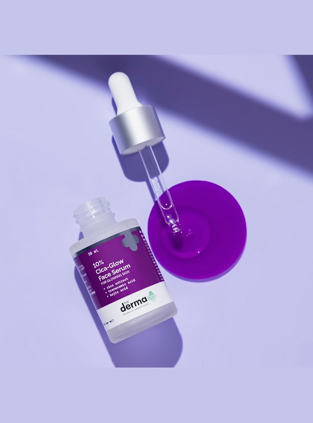 THE DERMA CO 10 Percent Cica-Glow Face Serum - 30ml