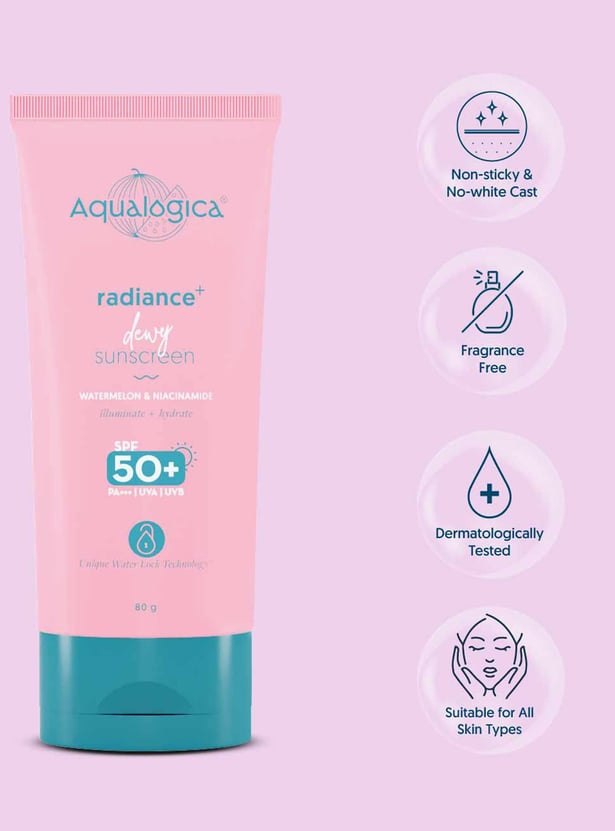 AQUALOGICA Radiance and Dewy Sunscreen - 80g