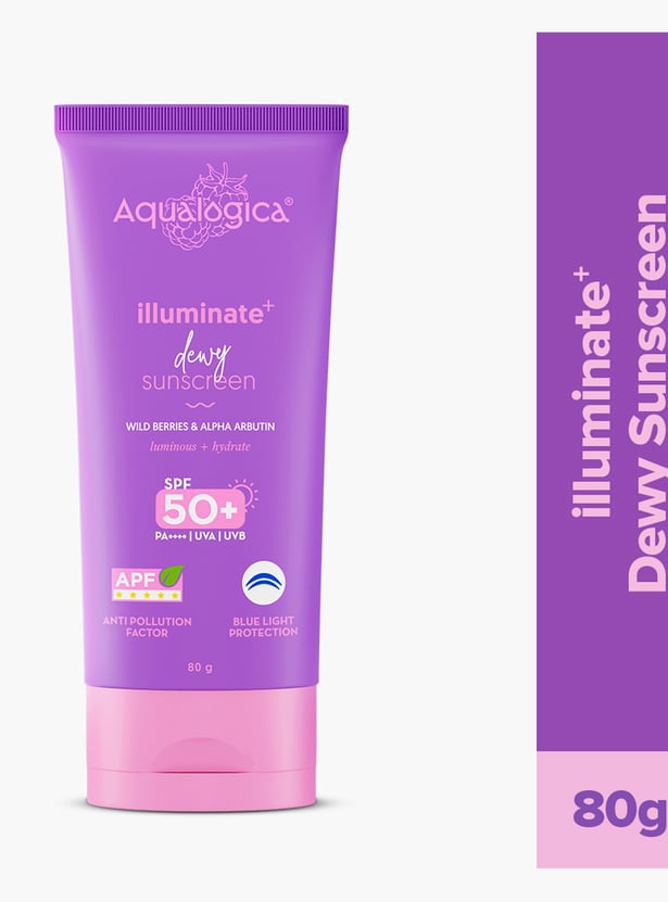 AQUALOGICA Illuminate And Dewy Sunscreen - 80g