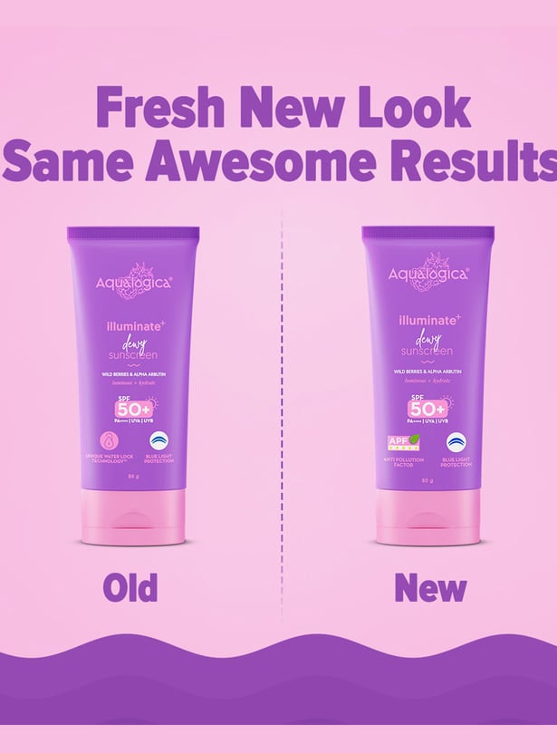 AQUALOGICA Illuminate And Dewy Sunscreen - 80g