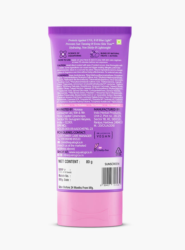AQUALOGICA Illuminate And Dewy Sunscreen - 80g