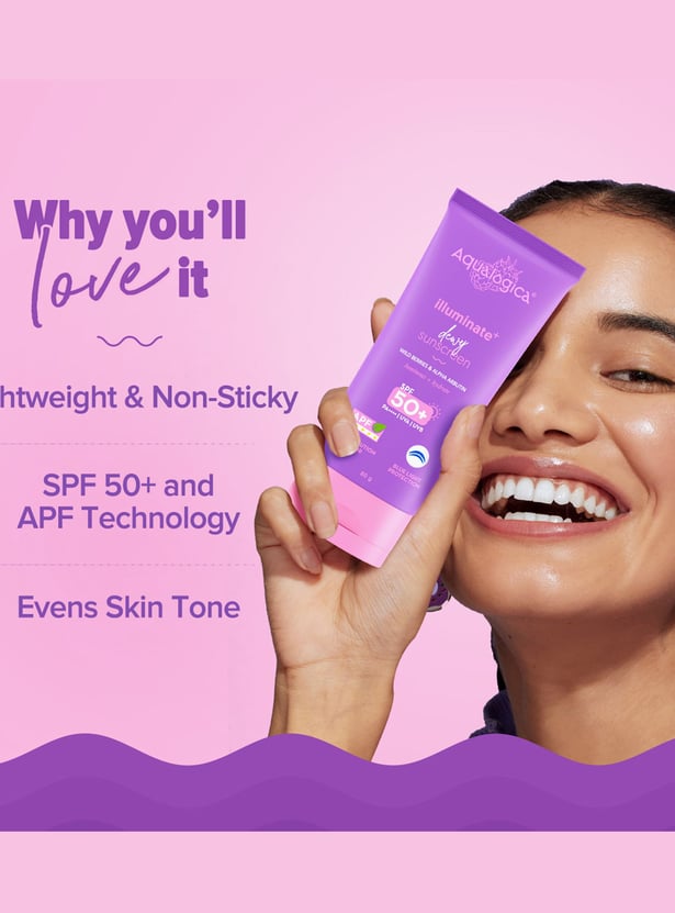 AQUALOGICA Illuminate And Dewy Sunscreen - 80g