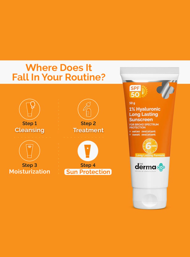 THE DERMA CO 1 Percent Hyaluronic Long Lasting Sunscreen - 50g