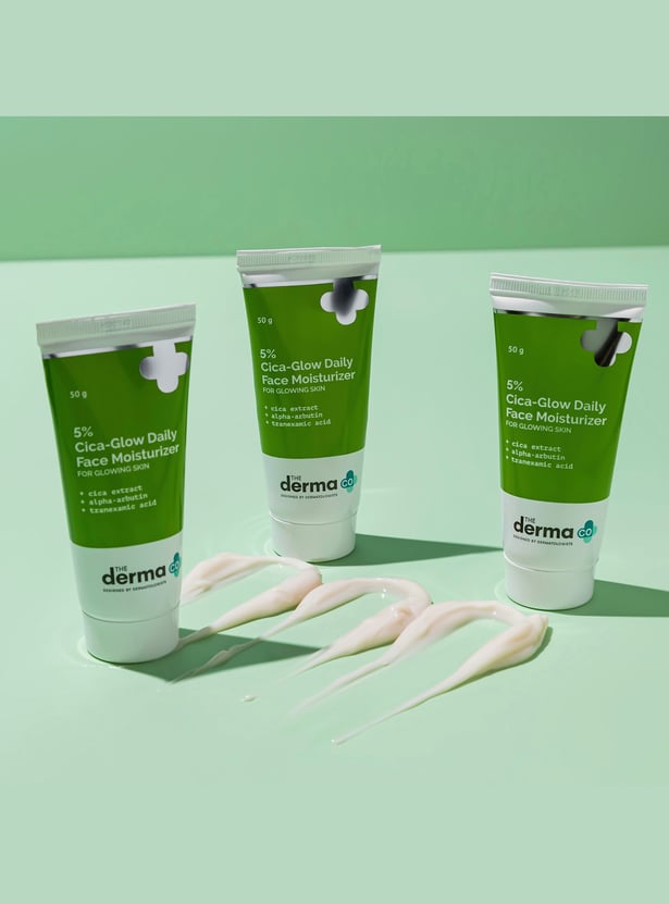 THE DERMA CO 5 Percent Cica-Glow Daily Face Moisturizer - 50g