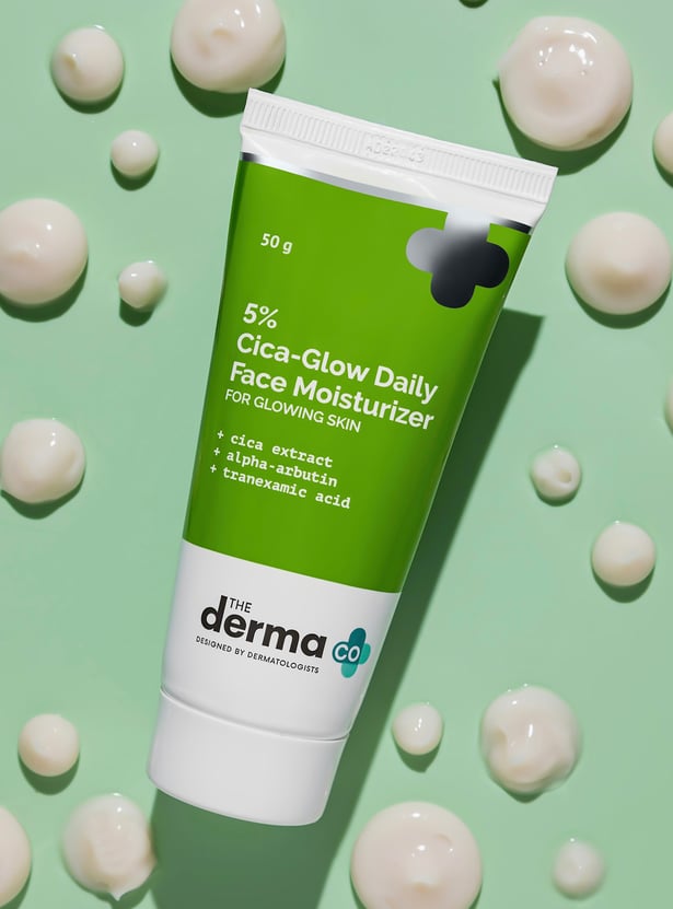 THE DERMA CO 5 Percent Cica-Glow Daily Face Moisturizer - 50g