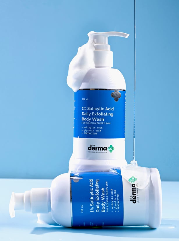 THE DERMA CO 1 Percent Salicylic Acid Daily Exfoliating Body Wash - 250ml