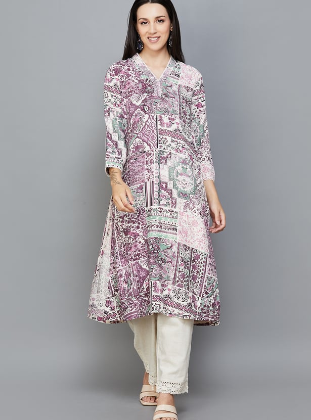 BIBA Printed Straight Kurta