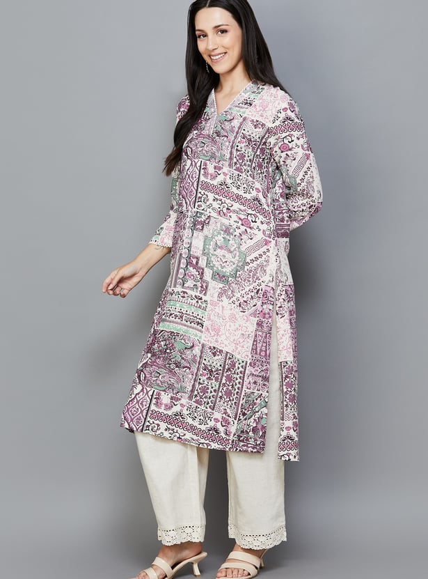 BIBA Printed Straight Kurta