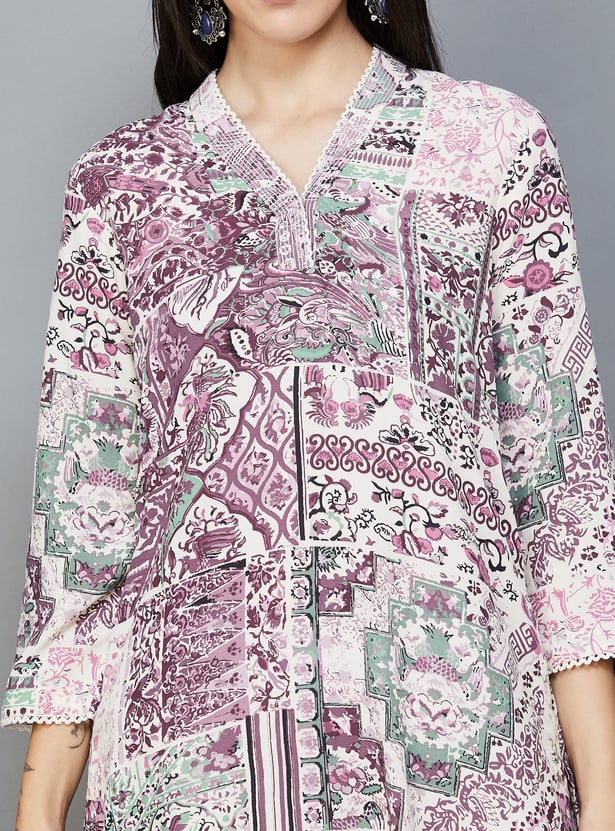 BIBA Printed Straight Kurta