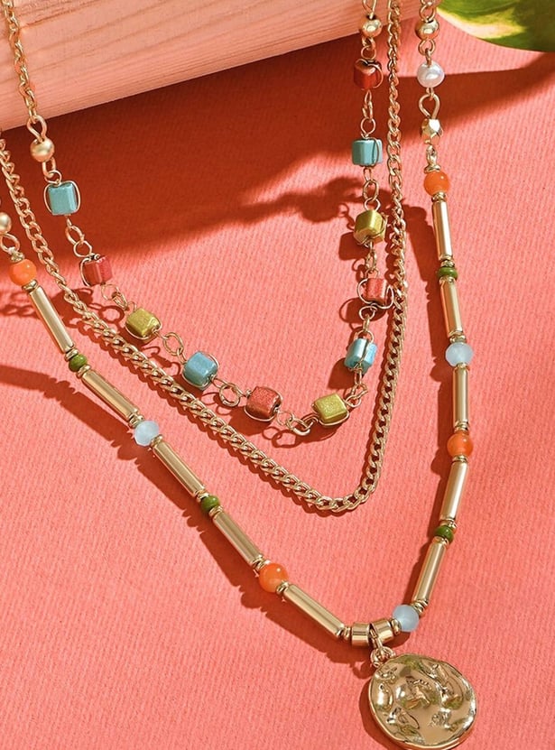 TONIQ Embellished Layered Necklace