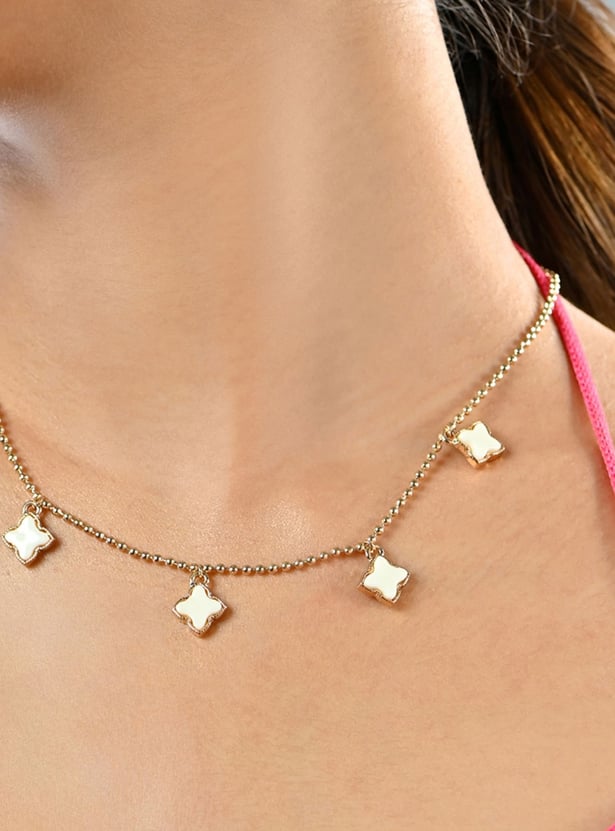 TONIQ Clover Charm Necklace
