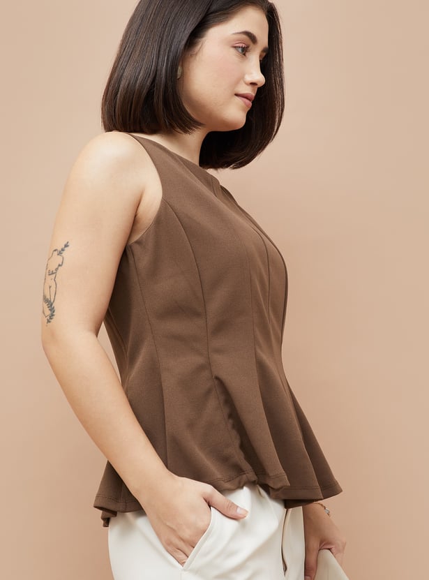 CODE Solid Sleeveless Top