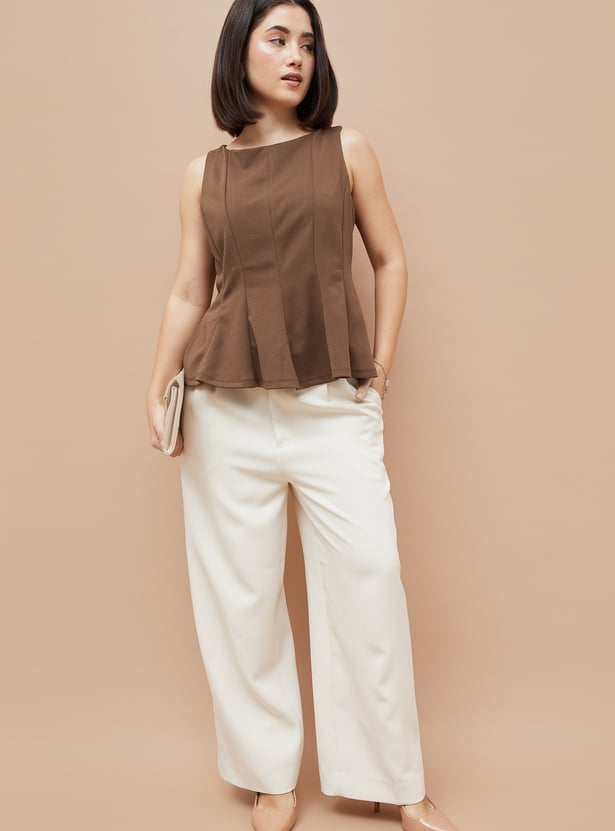 CODE Solid Sleeveless Top