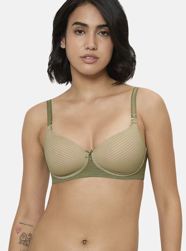 TRIUMPH Striped Padded Non-Wired Bra