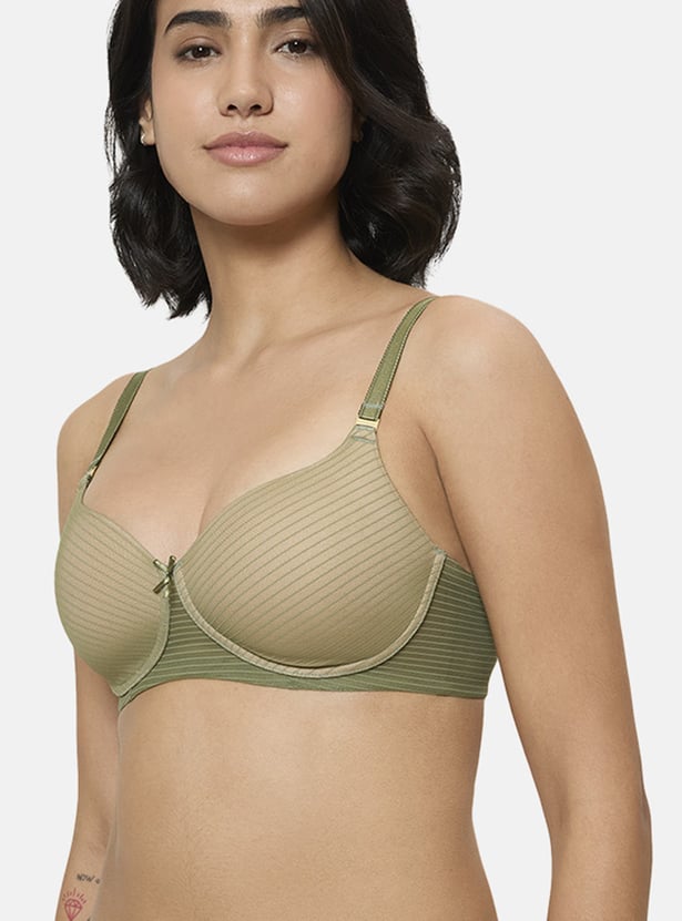 TRIUMPH Striped Padded Non-Wired Bra