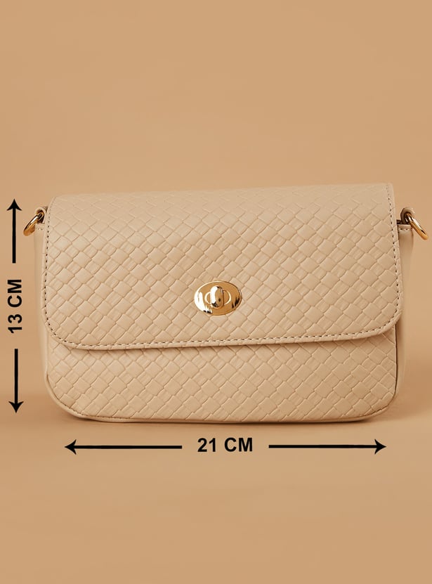 CODE Patterned Sling Bag with Pouch