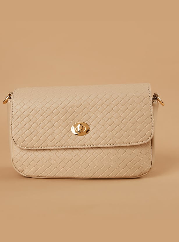 CODE Patterned Sling Bag with Pouch