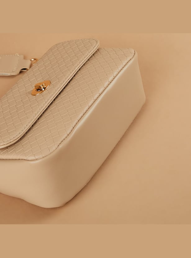 CODE Patterned Sling Bag with Pouch