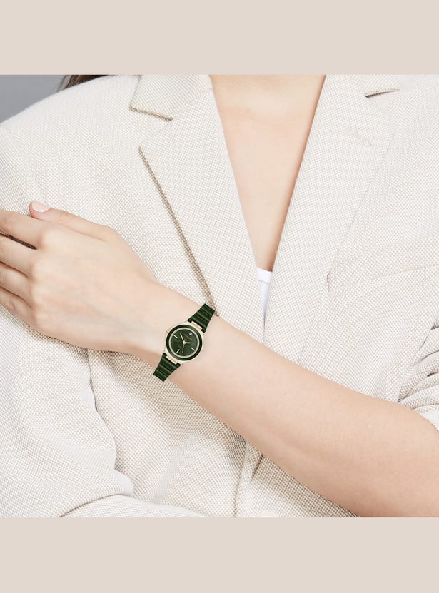 ANNE KLEIN Analog Watch with Ceramic Strap - AK5112GPGN