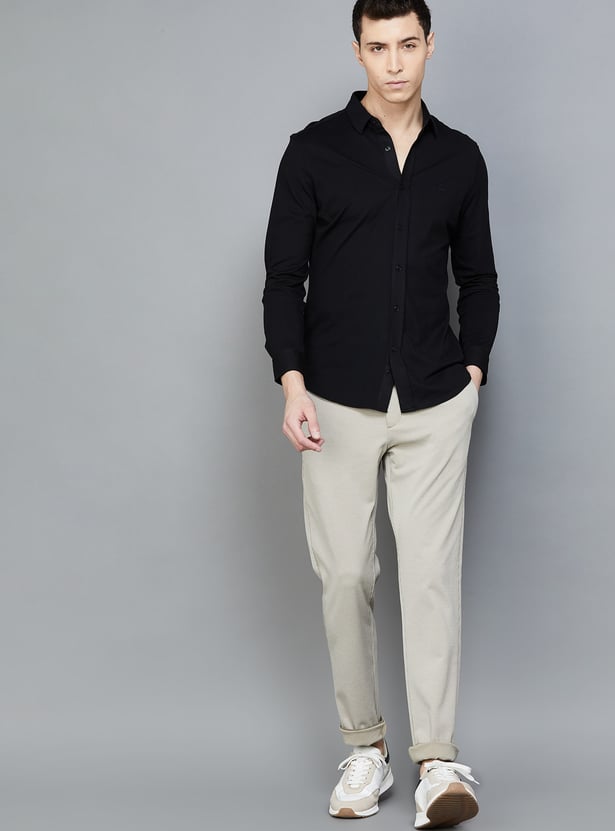 UNITED COLORS OF BENETTON Solid Slim Fit Shirt