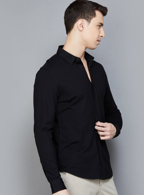 UNITED COLORS OF BENETTON Solid Slim Fit Shirt