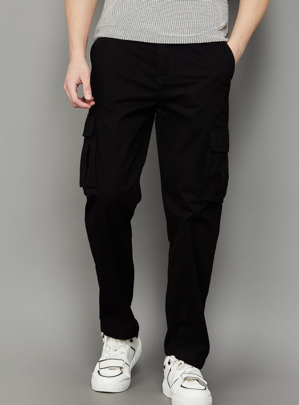 PEPE JEANS Solid Regular Fit Cargos