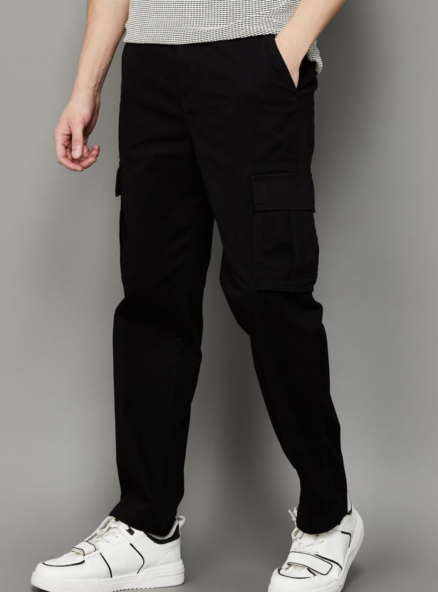 PEPE JEANS Solid Regular Fit Cargos