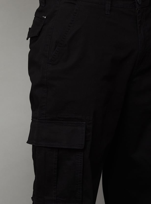 PEPE JEANS Solid Regular Fit Cargos