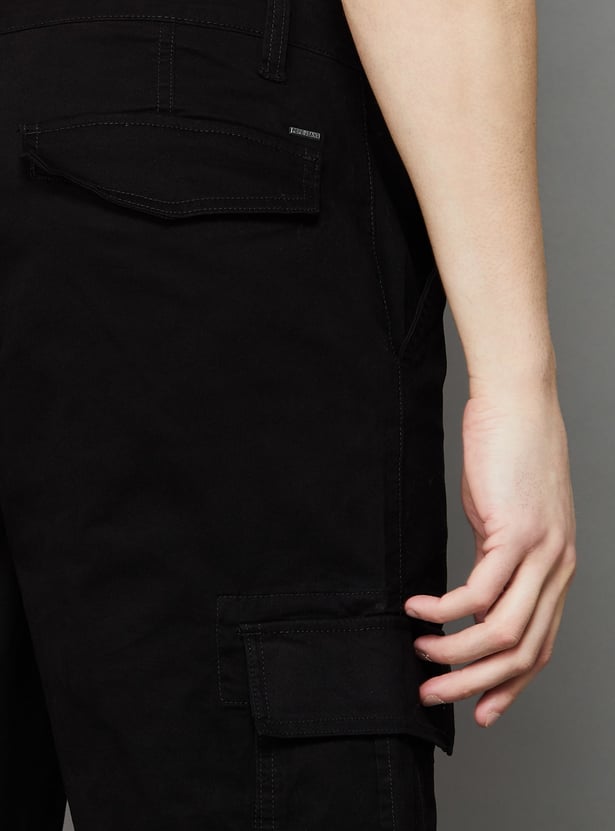 PEPE JEANS Solid Regular Fit Cargos