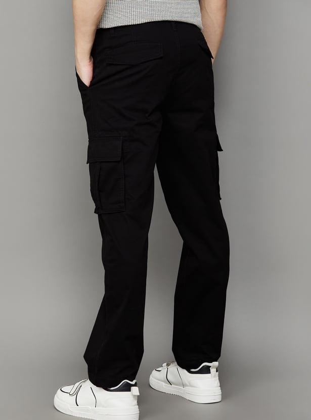 PEPE JEANS Solid Regular Fit Cargos