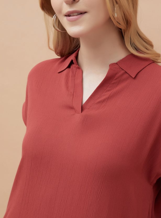 FAME FOREVER Textured Top
