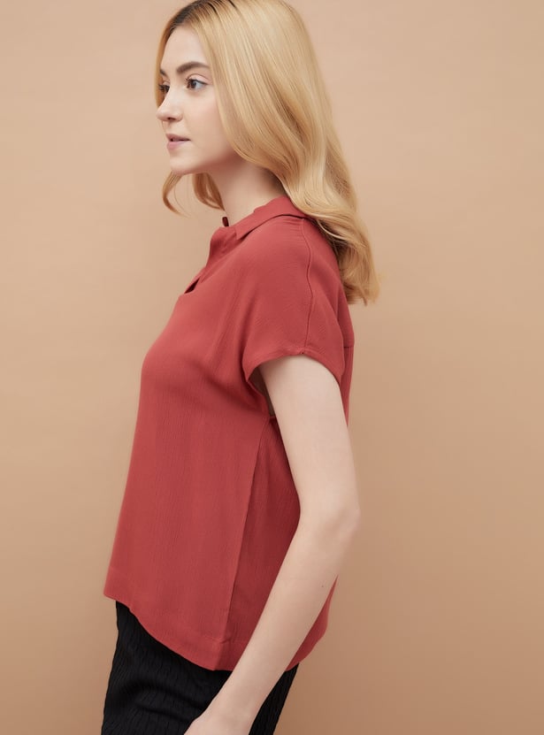 FAME FOREVER Textured Top