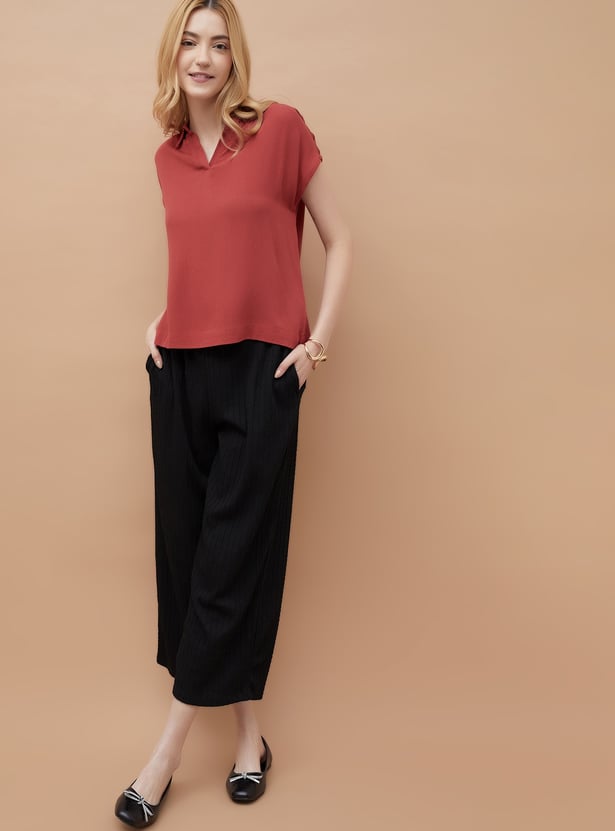 FAME FOREVER Textured Top