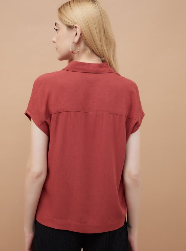 FAME FOREVER Textured Top