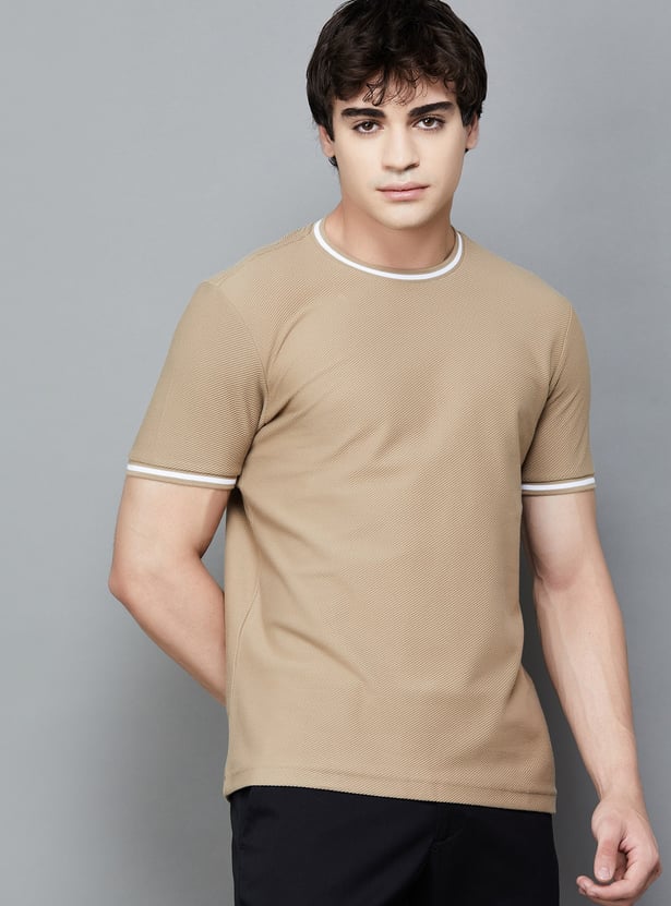 FAHRENHEIT Textured T-shirt