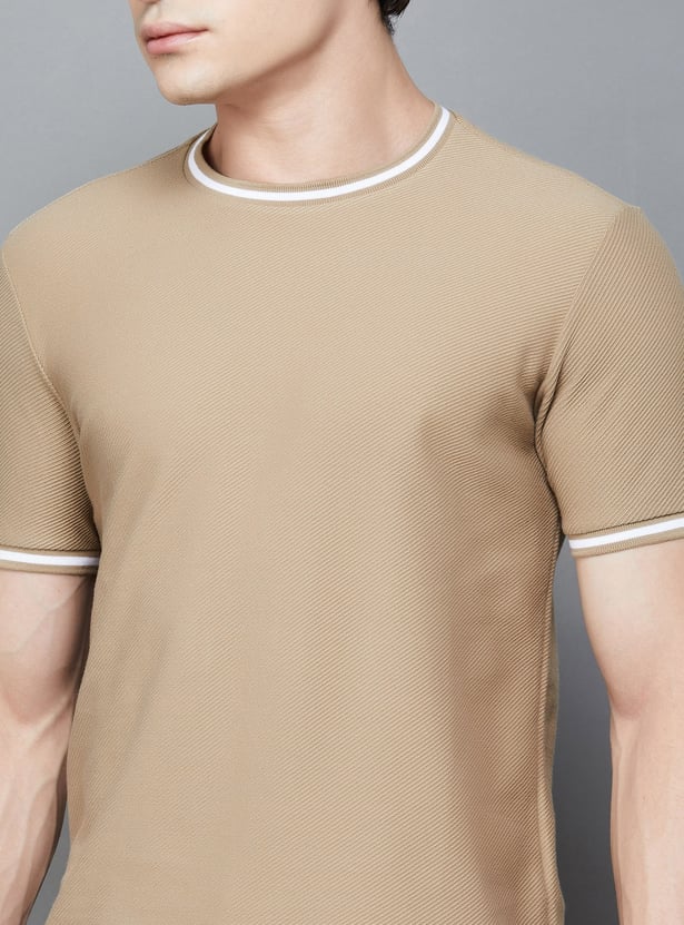 FAHRENHEIT Textured T-shirt