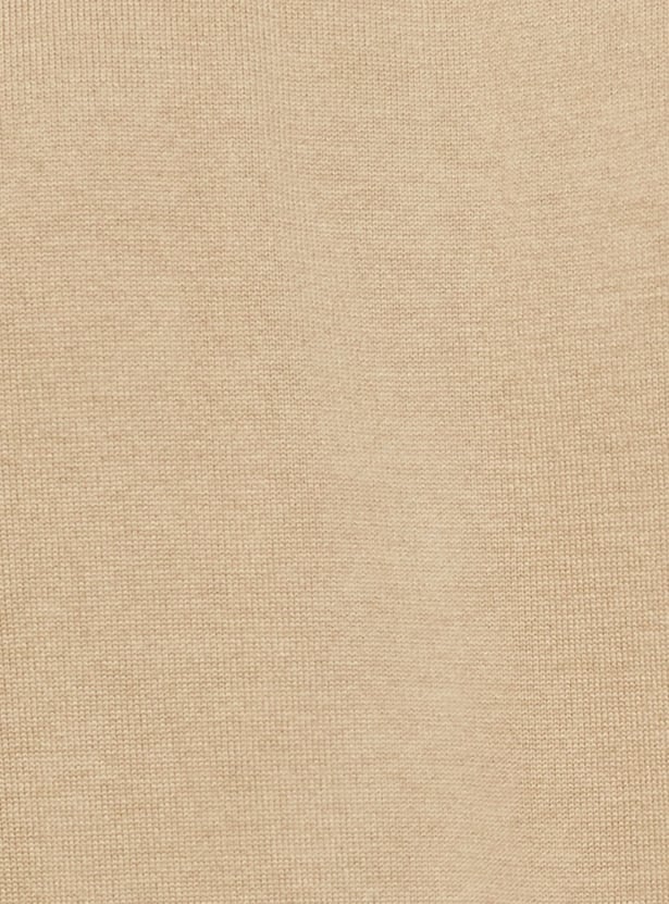 FAHRENHEIT Patterned Knit Polo T-shirt