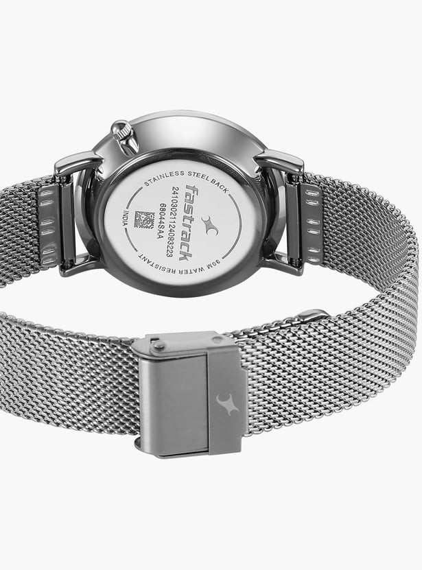 FASTRACK Stunners X Analog Watch with Mesh Strap - 68044SM01