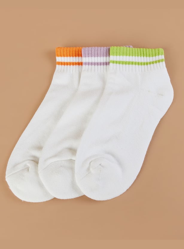 GINGER Assorted Ankle-Length Socks - Pack of 3