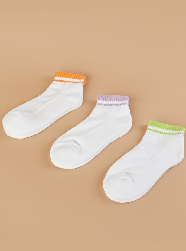 GINGER Assorted Ankle-Length Socks - Pack of 3